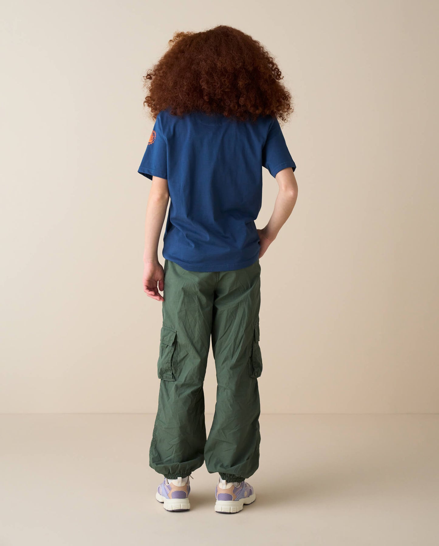 Kids Crewneck T-Shirt, Storm Blue