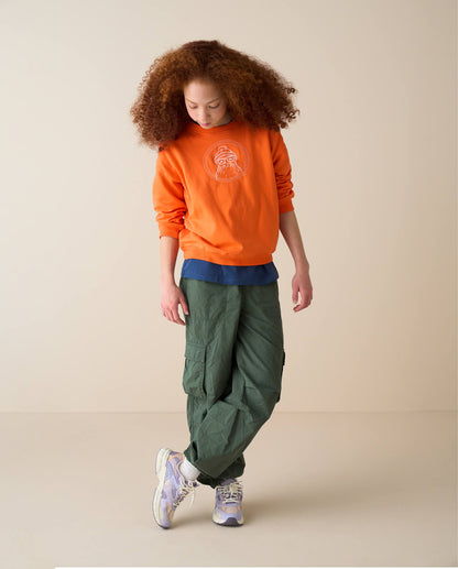 Kids Core Sweatshirt, Coral 7-9 Years