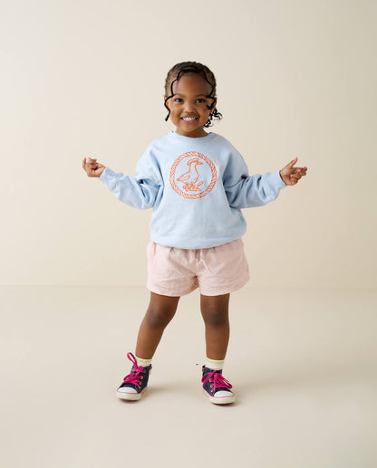 Kids Core Sweatshirt, Sky Blue 3-5 Years