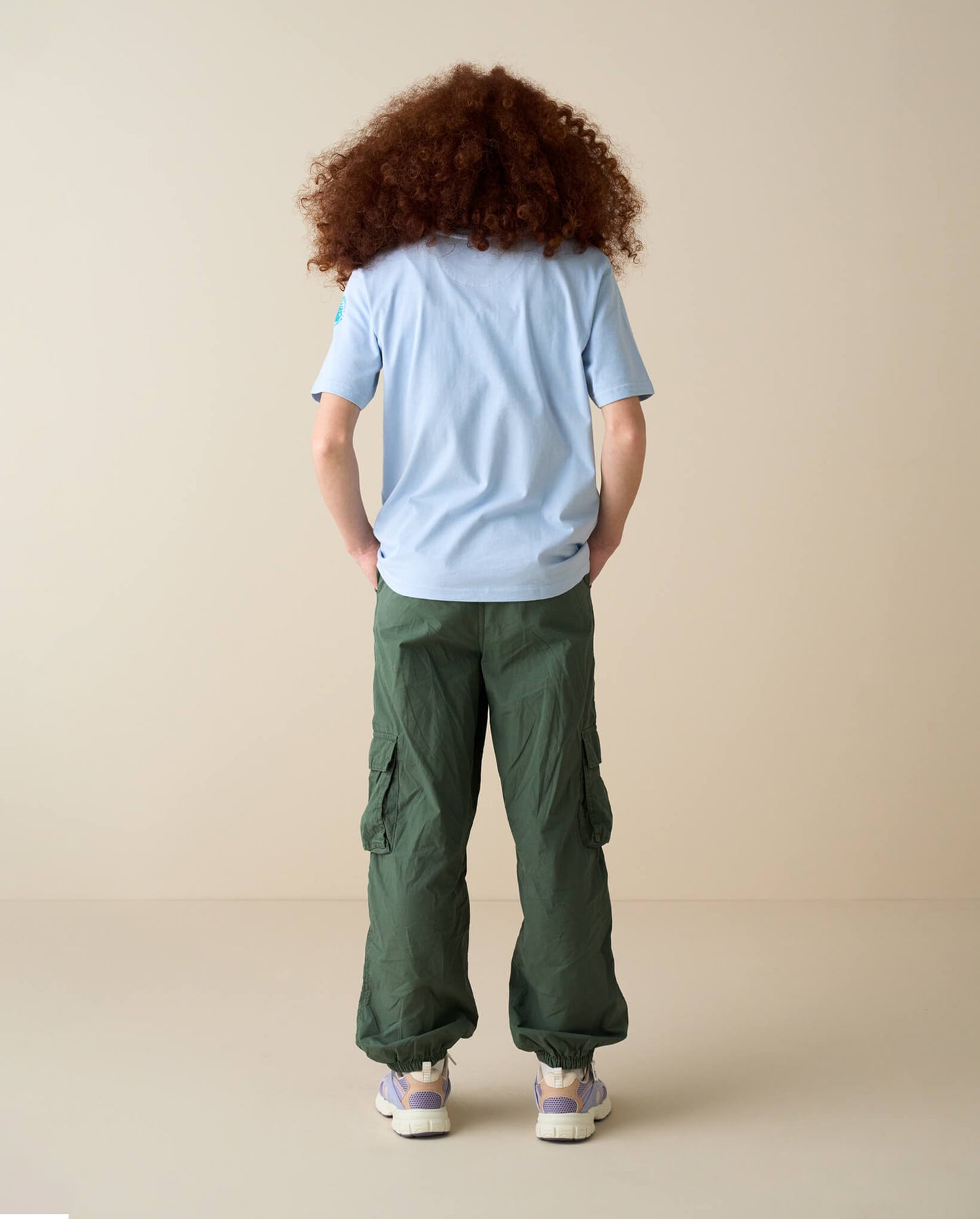 Kids Crewneck T-Shirt, Sky Blue