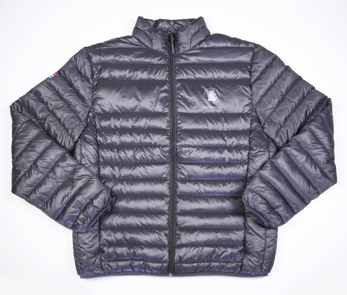 Ladies Goose Down Puffer Jacket Charcoal