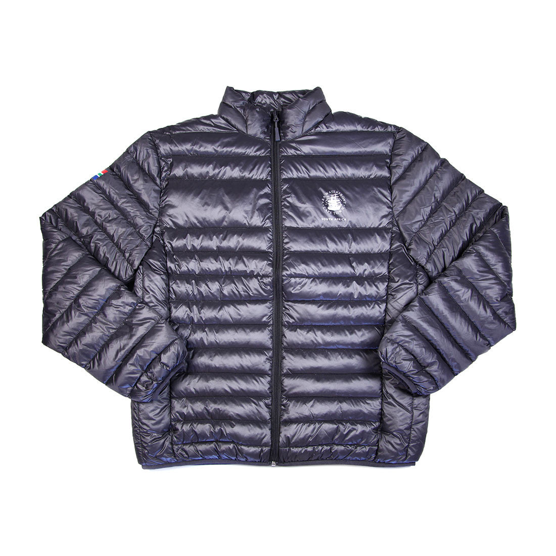 Mens Goose Down Puffer Jacket Charcoal